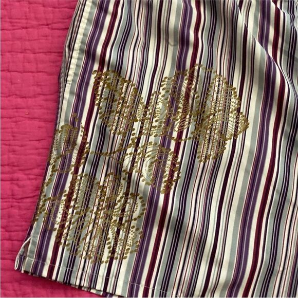 Zegna Sport Striped Multicolor Shorts, M - Picture 2 of 8